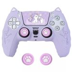 Cat Paw Controller Skin Silicone Protective Controller Grip And Gripcap For PS5