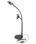 2 IN1 Selfie Ring Light With Cell Phone Holder Table Clamp For Vlogging