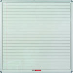 Educational Board Magnetic Whiteboard 1220 1220 - White Lines. Side Panel - Option A
