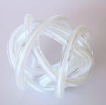 XL White & Clear Glass Knot 17X17CM