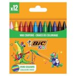BIC Kids Wax Crayons Wallet 12 Pack