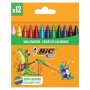 BIC Kids Wax Crayons Wallet 12 Pack