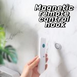 6-PACK Magnetic Circle Remote Control Holder Casual Style Metal Wall Mount Utility Hooks With Non-slip Strong Adhesive No Drill