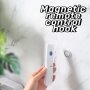 6-PACK Magnetic Circle Remote Control Holder Casual Style Metal Wall Mount Utility Hooks With Non-slip Strong Adhesive No Drill Needed.