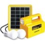 S2-1366BT 2W Solar Lighting With Bluetooth Speaker Yellow