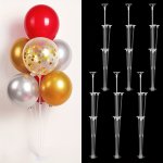 1SET/2/6SETS Table Balloon Stand Kit Desktop Balloon Holder With Adhesive For Birthday Party Decoration & Wedding Decoration Par