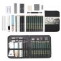 Drawing Sketch Kit With Charcoal And Graphite 42 Pieces