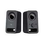 Logitech - Z150 Stereo Speakers With Headphone Jack Midnight Black