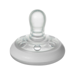 Tommee Tippee Breast-like Soother Night Glow In The Dark Skin-like Texture Symmetrical Orthodontic Design 0-6M Pack Of 2