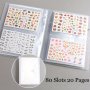 Multiple Series Nail Art Stickers Storage Book Empty Album Decals Collecting Organizer Holder Display Notebook Manicure Tools