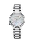 Eco-drive Ladies Mother Of Pearl Stainless Steel