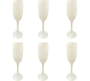 Pack Of 6 RVT2023-163/4/5 Champagne Glass Set 180 Ml Glass White