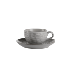 Chaka Chaka - Rice Cup & Saucer - Grey