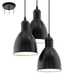 Eurolux Priddy 3 Light Pendant Black And White Livestainable