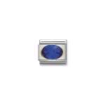 Composable Classic Link With Blue And Faceted Stones