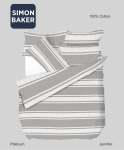 Simon Baker Jennifer Printed 100% Cotton Duvet Cover Sets - Platinum Various Sizes - Platinum Super King 260 X 230CM + 2 Pillo