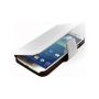 Promate ZIMBA-S4 Premium Book-style Flip Leather Case With Card Insert For Samsung Galaxy S4-WHITE Retail Box 1 Year Warranty