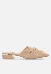 Plum Leona Slip-on Flat - Natural