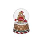 Water Ball With Ginger Figure 10X10X14CM - Gingerbread Girl