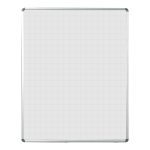 Parrot Educational Board Magnetic Whiteboard 1220 910 – Grey Squares – 1 Side – ED4168A