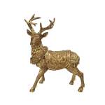 Goldair Gold Reindeer 25.6X12.5X34CM