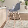 Kc Furn-estelle Bar Stool Grey