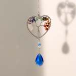 Tree Of Life Gemstone Suncatchers - Chakra Semi-precious Stones