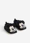 Soft Appliqu D Slippers - Black