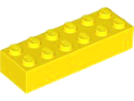 Parts Brick 2 X 6 2456 - Yellow