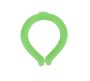 Wearable Personal Air Conditioner Reusable Cool Gel Neck Cooling Ring - Green