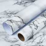 White And Black Marble Contact Paper Vinyl