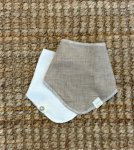 Reversible Bib Beige Gingham