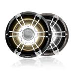 Fusion Signature Series 8.8" 330 Watt Coaxial Sports Chrome Marine Speaker With Crgbw LED Lighting