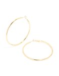 Goldair Gold Thin Round Hoop Earrings