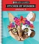 Brain Games Color By Stickers Animals Spiral Bound