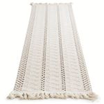 Macrame Table Runner Runners With Tassels Hand Woven Cotton Table Runner