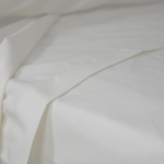White 600 Thread Count Satin Flat Sheet - Double