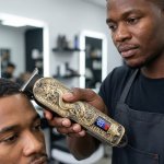 Lcd Display Intelligent Metal Professional Hair Clipper