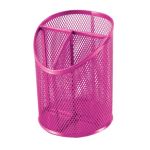 Sds: M100 Wire Mesh Metal Pen Holder Pink
