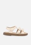 PoP Candy Twin Bowknot Sandals-white