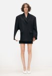 Studio: Wool-blend Tailored MINI Skirt - Black
