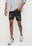 Danman Skinny Denim Short - Washed Black