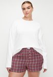 Cotton On Plus Pointelle Rib Long Sleeve Top - Coconut Milk