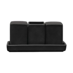 Nova Style 4PC Condiment Set Matt Black