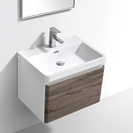 Milan 600 Silver Oak – Cabinet + Basin
