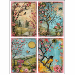 Tear Resistant Deco Print A6 Girly Spring Journal