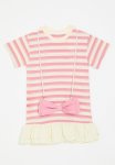 PoP Candy Striped Dress - Pink & White