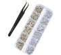 Rhinestone Gold & Silver Hearts Stars Triangles & Pickup TWEEZER-12 Grids