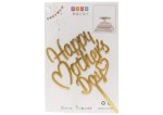 Happy Mothers Day Cake Topper Gold