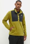 M Homesafe Snap Neck Fleece Pullover - Sulphur Moss & Tnf Black
